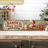 2D Flat, 2D Flat 1pc, Classic Santas Cookie Testing Department Metal Sign, Christmas Baking Holiday Kitchen Home, Decorative Sign, 9.91x39.88cm, 2D Fl