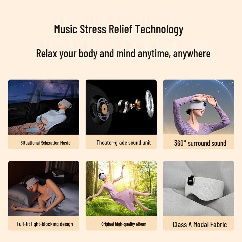 SKG Bluetooth Music Sleep Eye Mask T5 Series