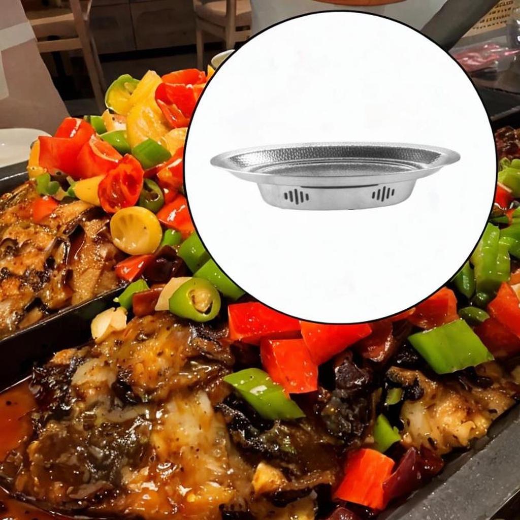 Grill Roasting Pan Stainless Steel Chafing Dish Serving Plate Food Platter for Parties