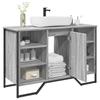 VidaXL Bathroom Vanity Cabinet Sonoma Grey 91x35x60 Cm, Bathroom Sink Cabinet, Bathroom Furniture, 848667