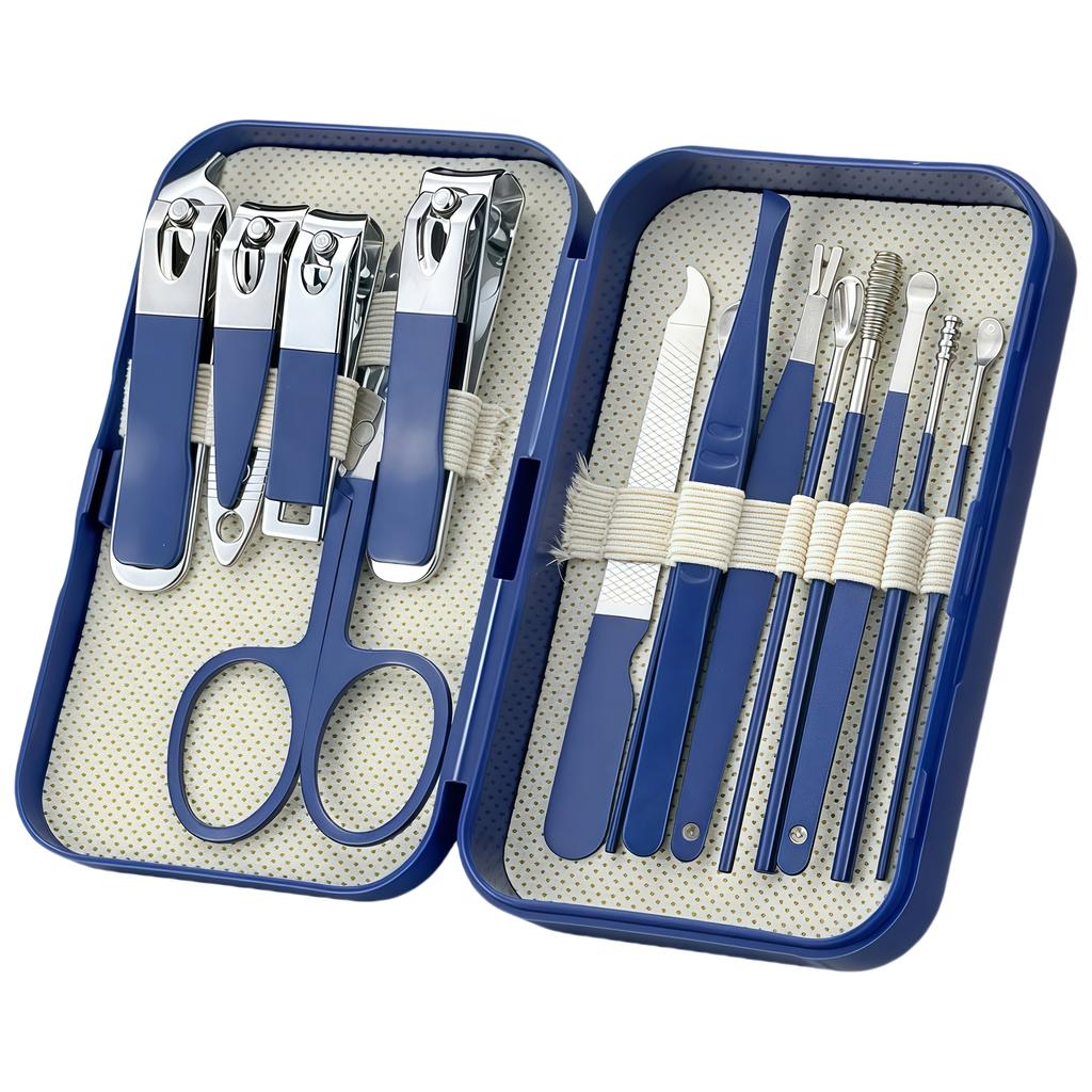 14-Piece Portable Travel-Case Manicure and Pedicure Set – Designed for Foot Care and Beauty