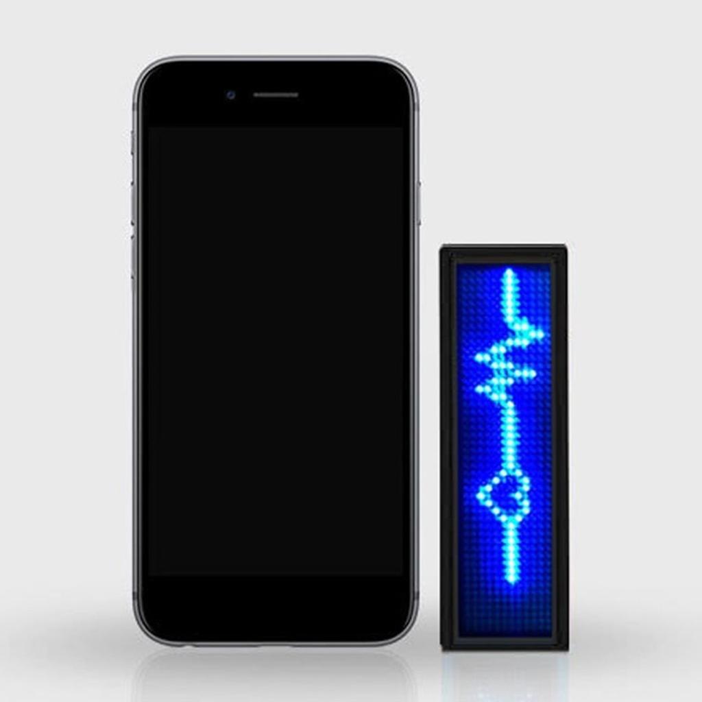 Color LED Name Badge 12x48 Pixels APP Control Programmable Name Sign Reusable Price Tag for Restaurant Store Exhibition Hotel