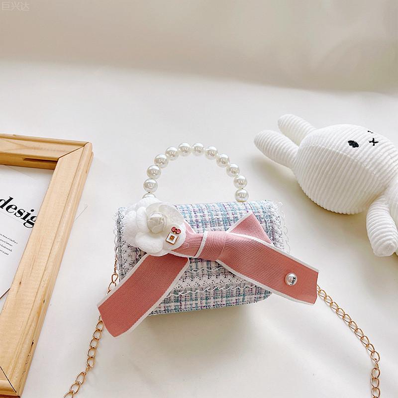 Adorable Fashionable Kids Tote Bag Cute Bowknot Design Mini Crossbody For Everyday Use