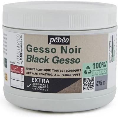 Gesso - Pébéo - Studio Green - 475ml - Black - Matte Finish