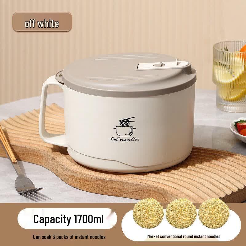 Qiwai 304 Stainless Steel Instant Noodle Bowl with Lid