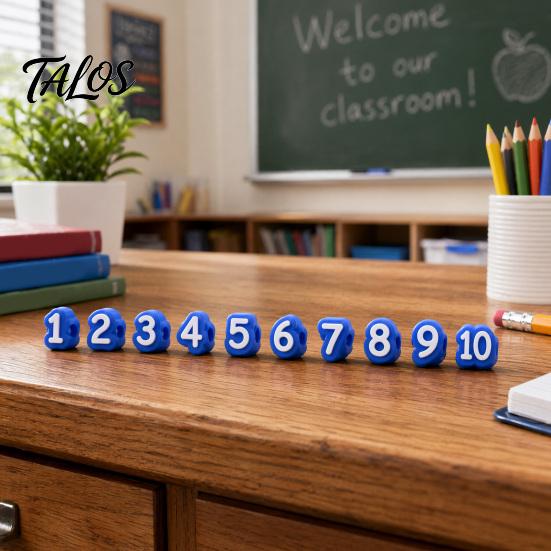 Pencil Identification System 1-20/1-30/1-50 Numbered Toppers, Reusable Classroom Labels Topper for Teachers, Tracking Markers School Organization
