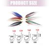 6pcs Ice Dub Minnow Fly Lures Set Realistic Baits Fish Lures for Salmon Fishing Supply Accessory