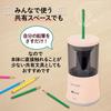 Plus Electric Pencil Sharpener, Automatic, Simply Insert from the Top, SASITEMI FS-760 Pink 84-018