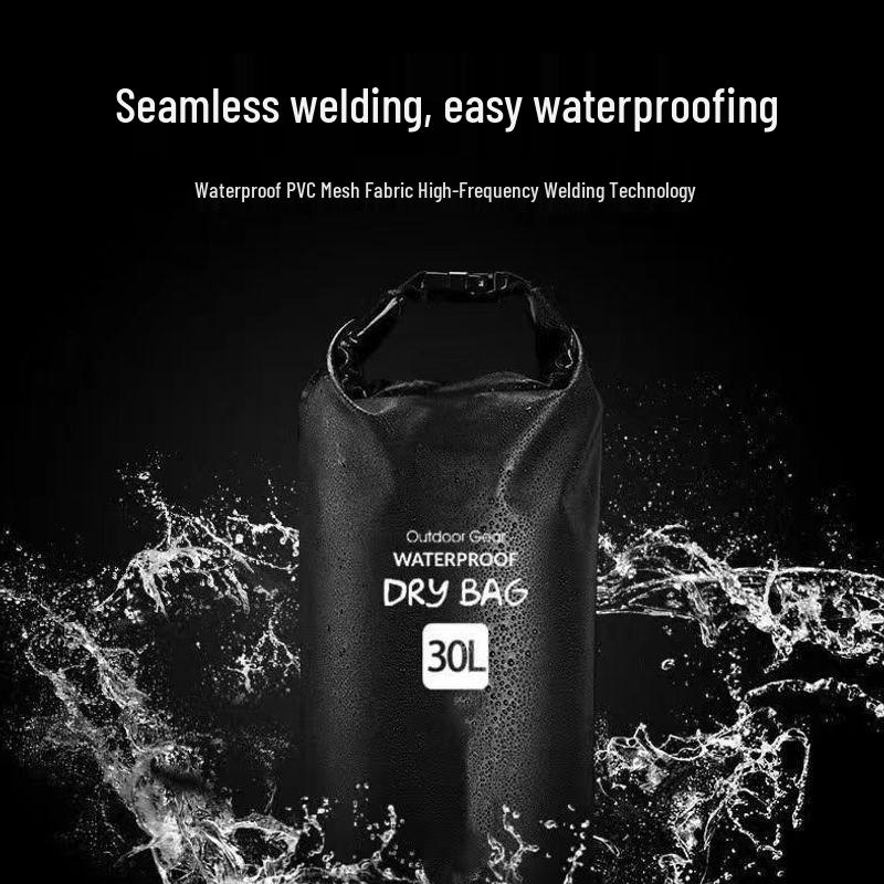 Waterproof Crossbody Bag for Swimming, Trekking, Rafting & Snorkeling - Large Capacity, Convertible Single/Double Shoulder Storage.