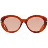 Lily Photochromatic Pink Oval Ladies Sunglasses Ft1009 53y 55