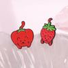 Charming Cute Cartoon Fruit Brooches Featuring Adorable Strawberry Watermelon Grape Designs