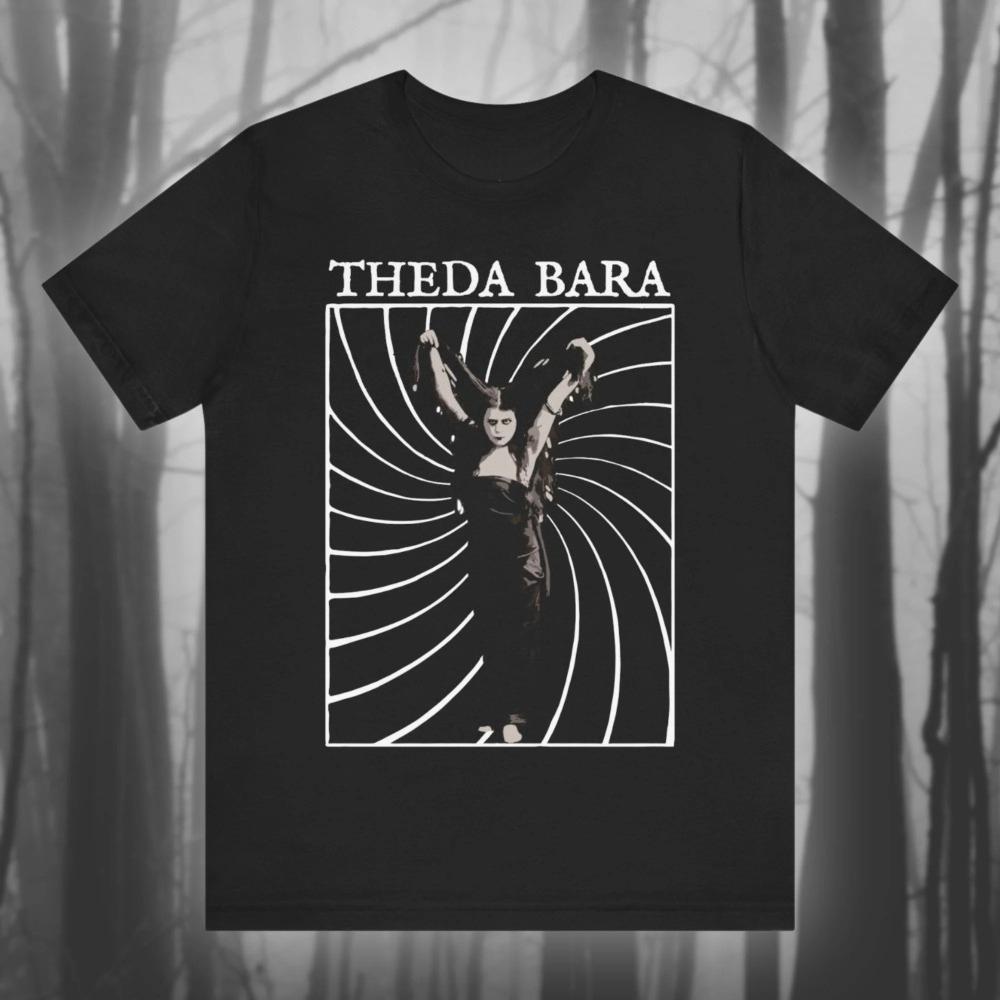 Sin 1915 Theda Bara femme fatale actress shirt vampire girl silent film Tshirt Unisex streetwear top for all seasons  t shirt 2XL