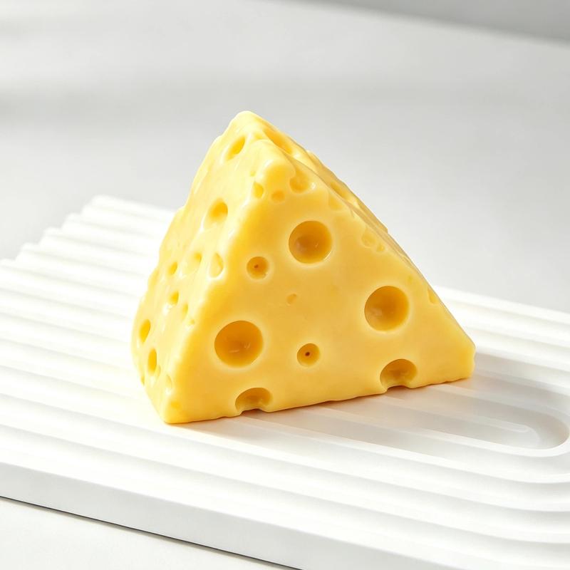 1 pièce Jouets de décompression doux à montée lente Simulation de fromage Jouet à presser Mignon Décoration de bureau Cadeau pour Chambre Bureau Relaxant