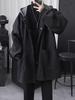 Men's Winter Mid-Length Hooded Wool Coat - British Style Trench