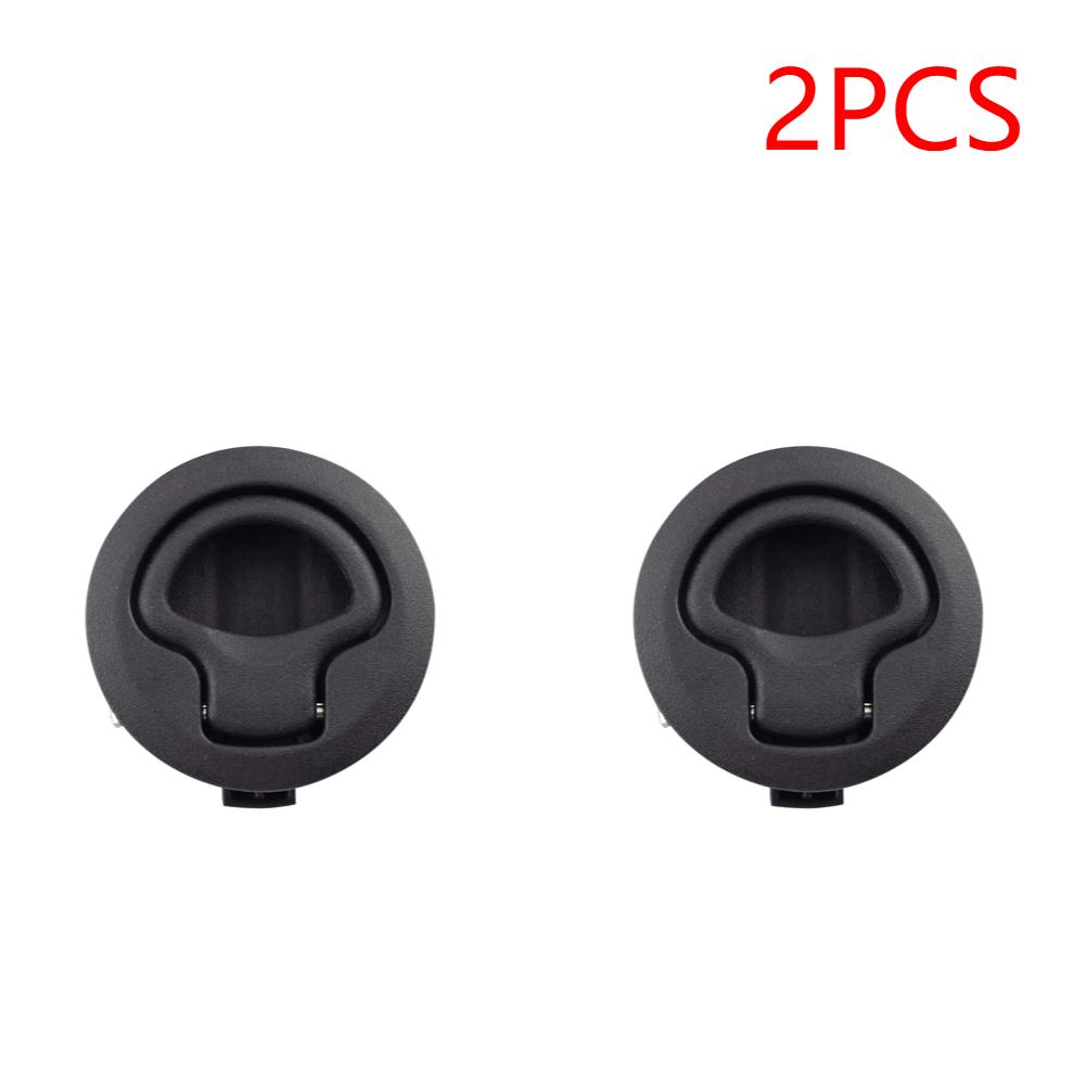 1-10Pcs Boat Door Latch Flush For Boat Pull Latch Plastic Marine Round 61*61*25mm Flush RV Handle Lock Boat Accessories