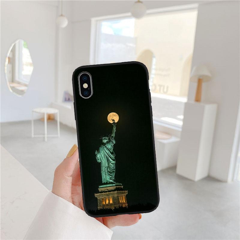 FM47 Statue of Liberty Soft Shell Phone Case for Samsung Galaxy Note 10 20 S23 S24 S25 Ultra FE Plus Edge Lite A02S A35 A07 A17