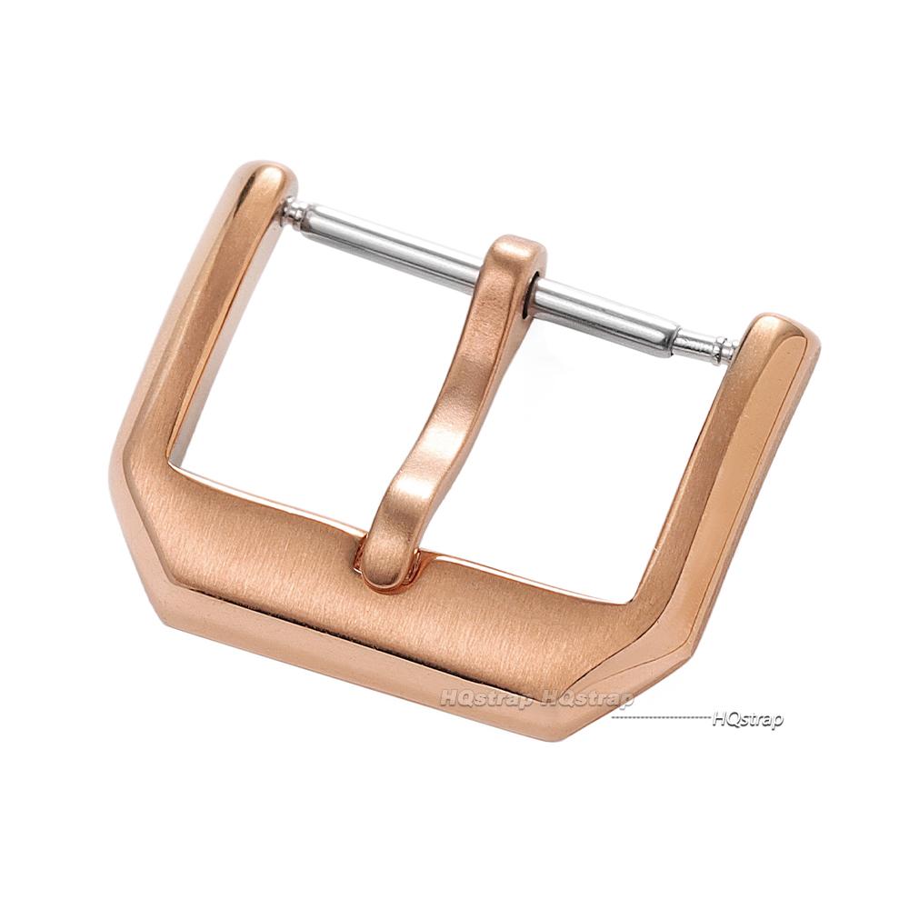 Brushed Stainless Steel Watch Pin Buckle 16mm 18mm 20mm Silver Gold Black Buckles for Leather Watch Band Strap Clasp Accessories