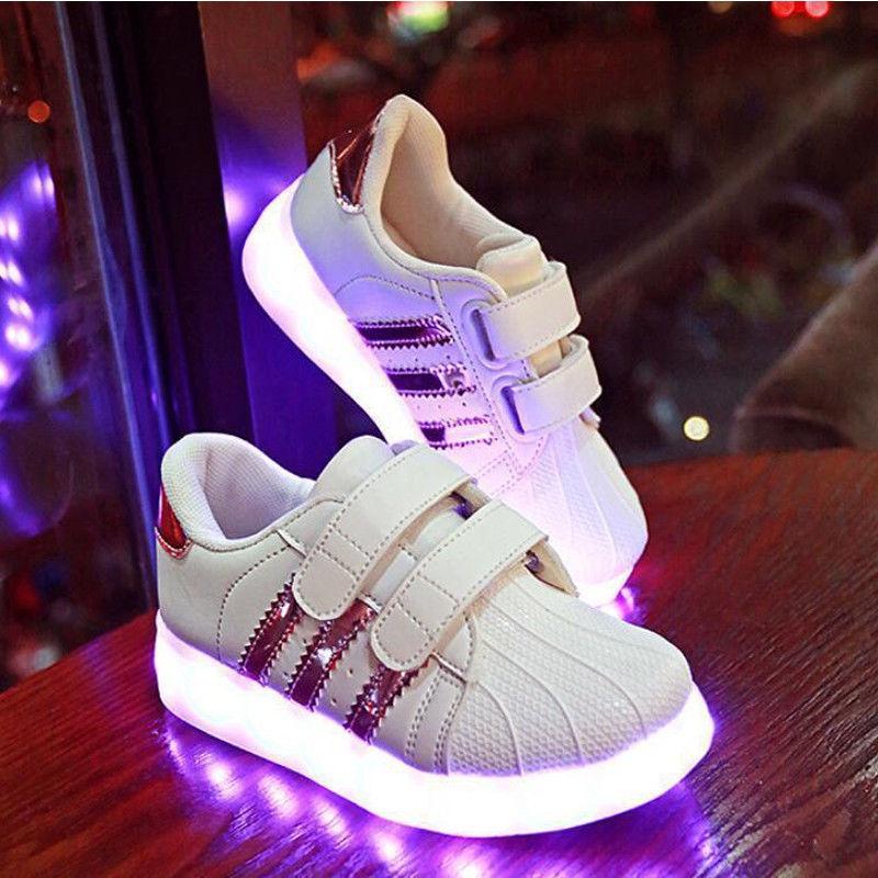 

Stylish Unisex-child s Kids Led Sneakers Durable Non-slip Lightweight size30
