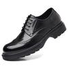 Men'S Leather Shoes Genuine Leather Business Dress Men'S Shoes Brock Leather Shoes High-End British Platform Trendy Shoes Large Size 45