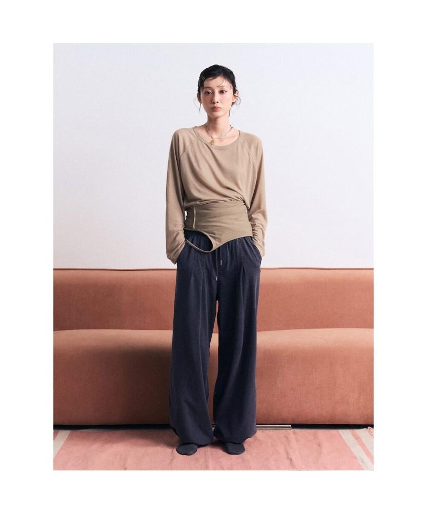 8SECONDS Lounge Dyed Jersey String Pants Black