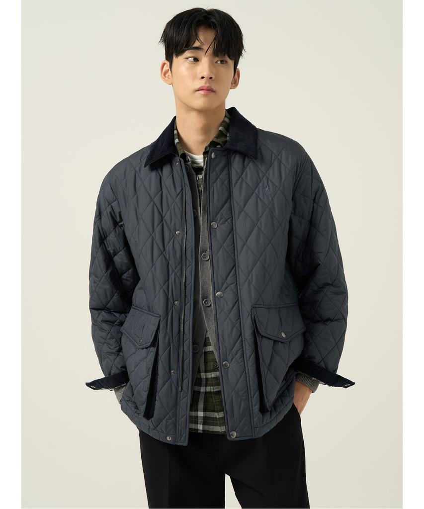 Beanpole Men Diamond Padded Safari Ash