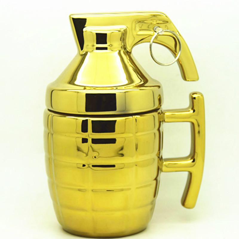 Buy Creative Grenade with Cap Mug Office Grenade Ceramic Coffee Cup Couple  Weird Water Cup at affordable prices  free shipping, real reviews with  photos  Joom