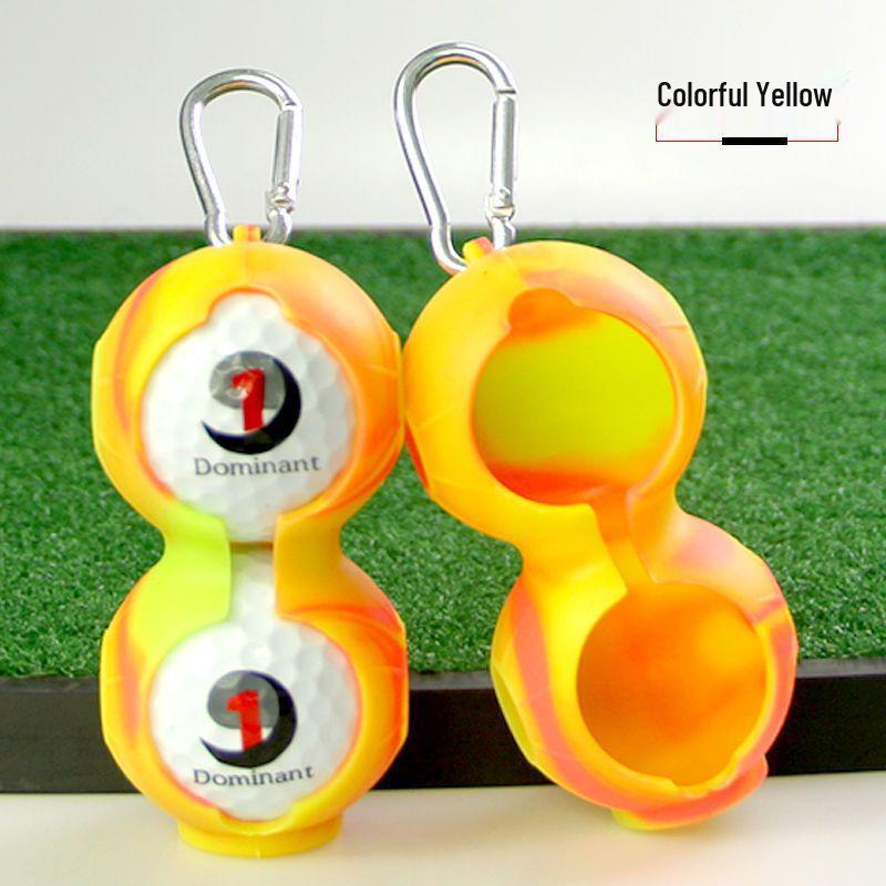 Golf Silicone Ball Covers (2-Pack) - Protective Accessories with Belt Attachment