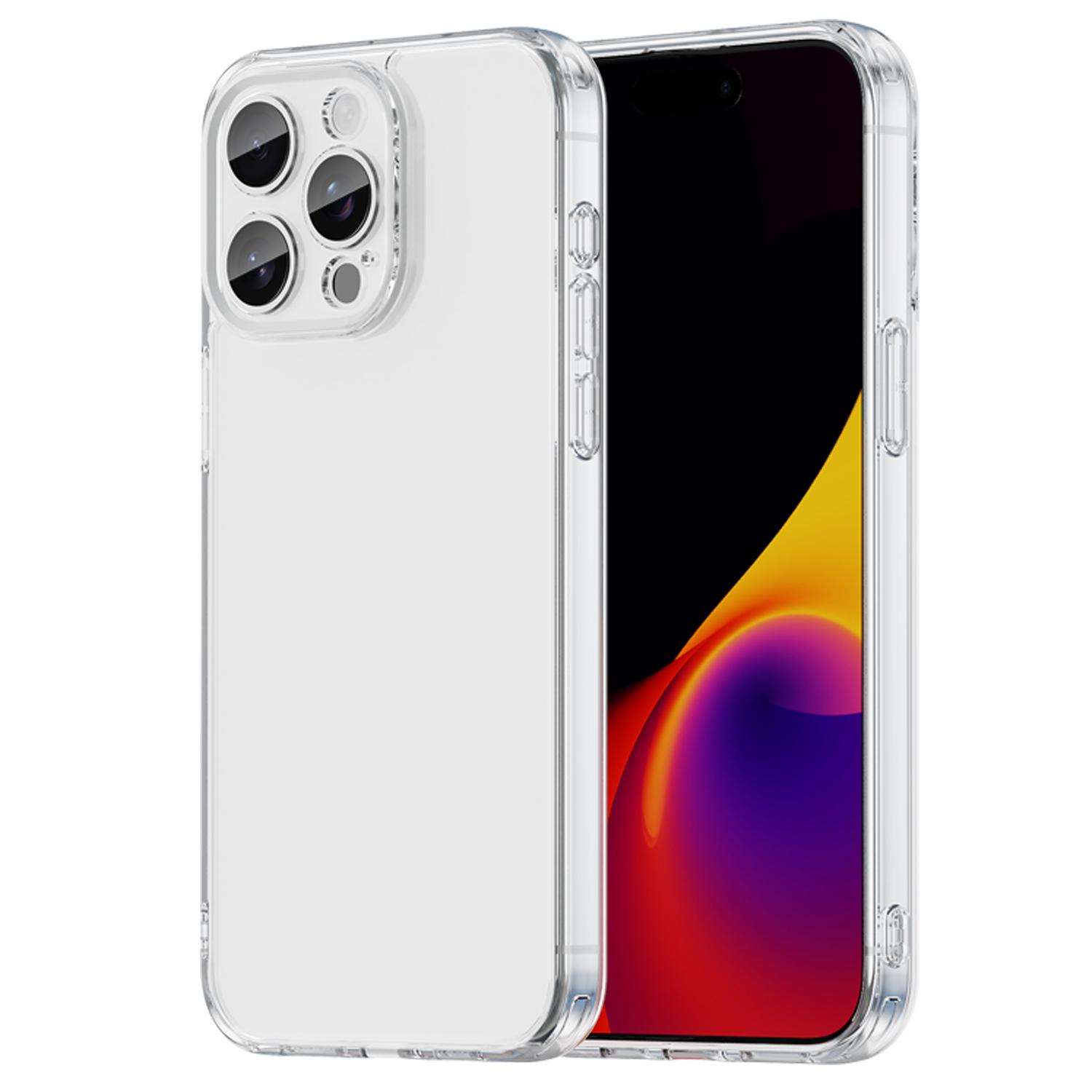 

For iPhone 15 Pro Case TPU+Acrylic Phone Back Cover Anti Yellowing Transparent