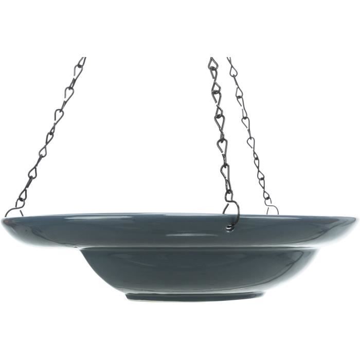 Mangeoire pour oiseaux - Trixie - Suspendue en céramique - 530 ml - Ø 26 cm - Extérieur