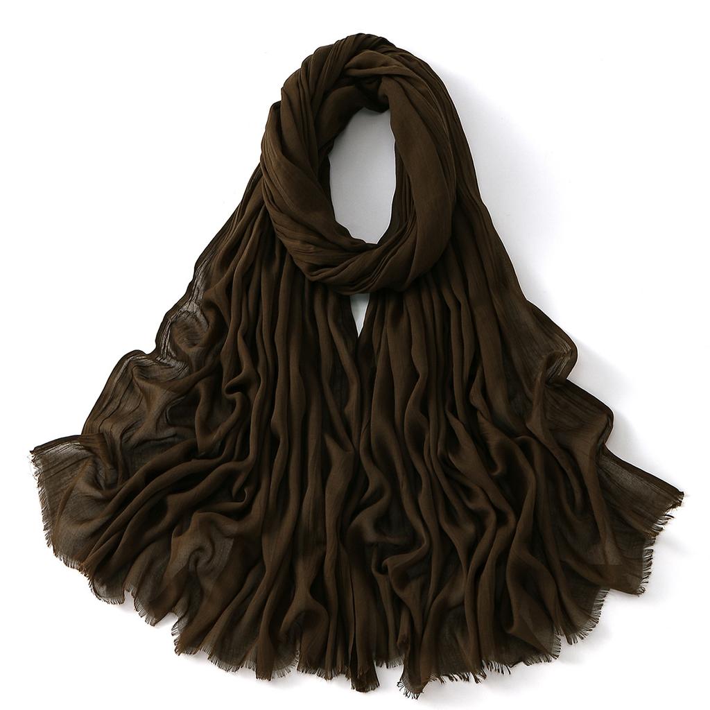 Resistant Fabric Easy To Carry Non-Slip Full Coverage Formal Muslim Hijab For Women Elegant Headscarf Full Coverage Event