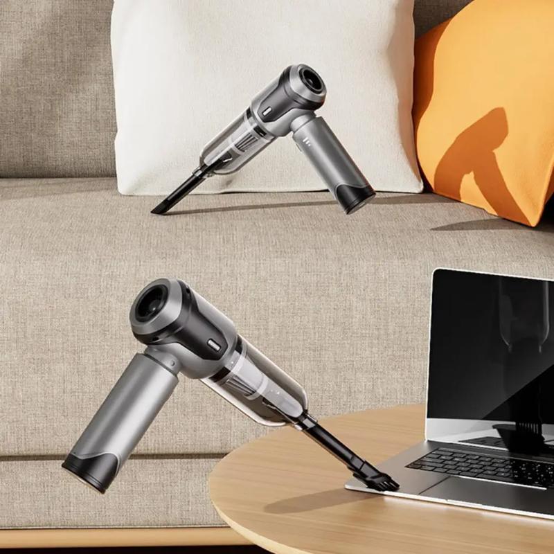 Aspirator cu perii fără fir, pistol de suflat cu aer pentru mașină, puternic portabil, aparat de curățare auto, curățător fără fir pentru vehicule