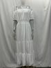 Women's One-Shoulder Short-Sleeve Long Spring Dress