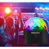 CCYCCL Mirror Ball Disco Light [9 RGB Colors] LED Stage Light with Remote Control, Voice Activated, Multi-Function, Rotating Crystal, USB Powered, Per