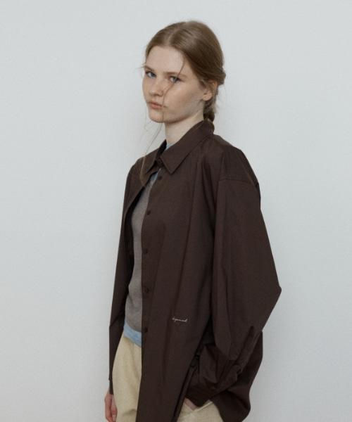 DEPOUND Soft Cotton Oversized Shirt [Brown]