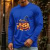 T-shirt Pull Longues Manches Col Rond Décontracté pour Homme pour Fête et Vacances d'Halloween