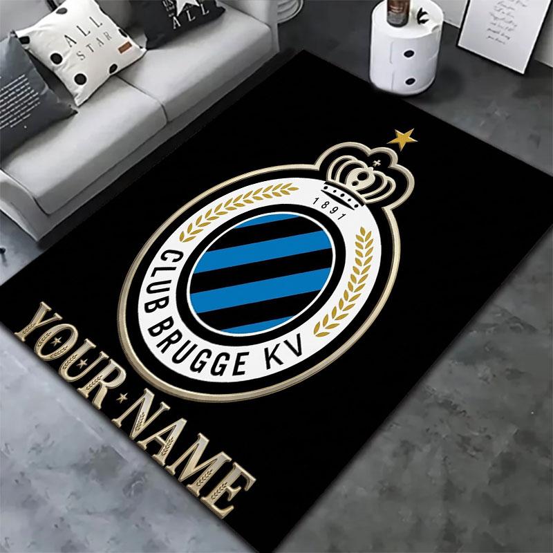 Club Brugge KV Custom Name Carpet Rug for Living Room Bedroom Home Sofa Decoration,Kids Play Non-slip Floor Mat