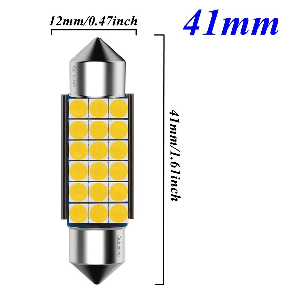 

Festoon 31mm 36mm 39mm 41mm C5W C10W C3W Super Bright 3030 LED Bulb Car Dome Light Canbus Auto Interior Reading Lamp Warm White Warm White
