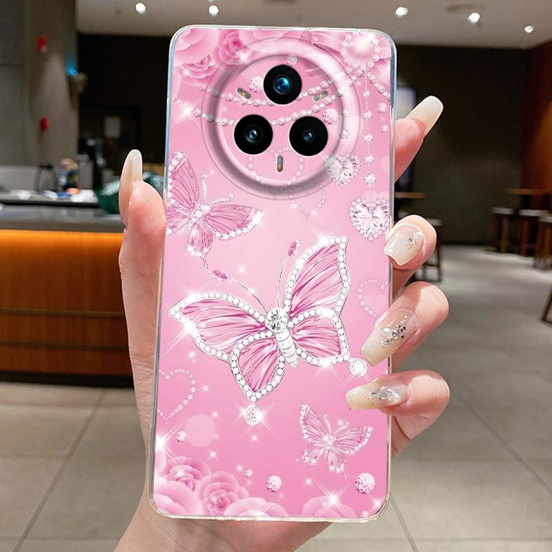 For Realme 14 Pro Plus 5G Case Luxury Flower Soft Slim TPU Phone Housing For Realme 14 Pro 14Pro+ Funda Transparent Back Covers