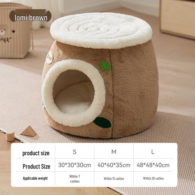 Cross-Border Dog Bed: Cozy Autumn/Winter Nest for Small Dogs & Cats