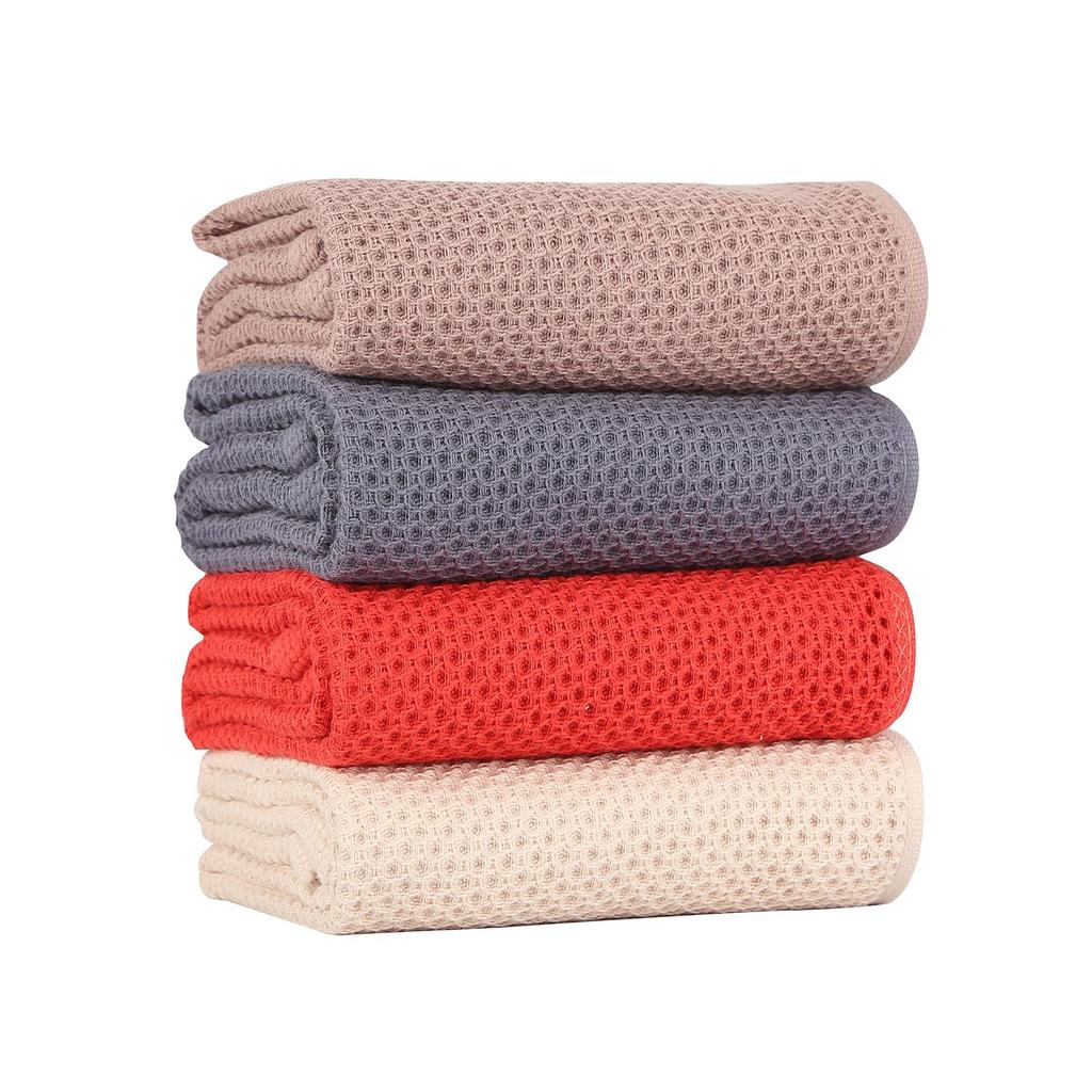 SEASHORE TREE Kitchen Countertop Set of Highly Hand For Wiping Window Bathroom Dish Cleaning 4 Colors Dishcloth, Dishcloth, Dishcloth, Waffle, Cotton,