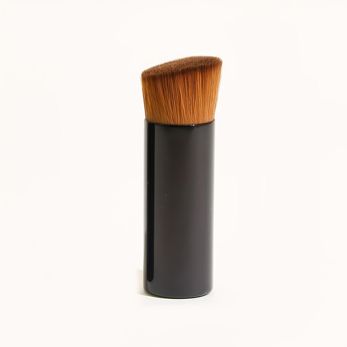 

Aluminum Flat Top Oblique Head Touch Makeup Single Liquid Foundation Brush Makeup Tool Short Rod Loose Foundation Make-up Brush