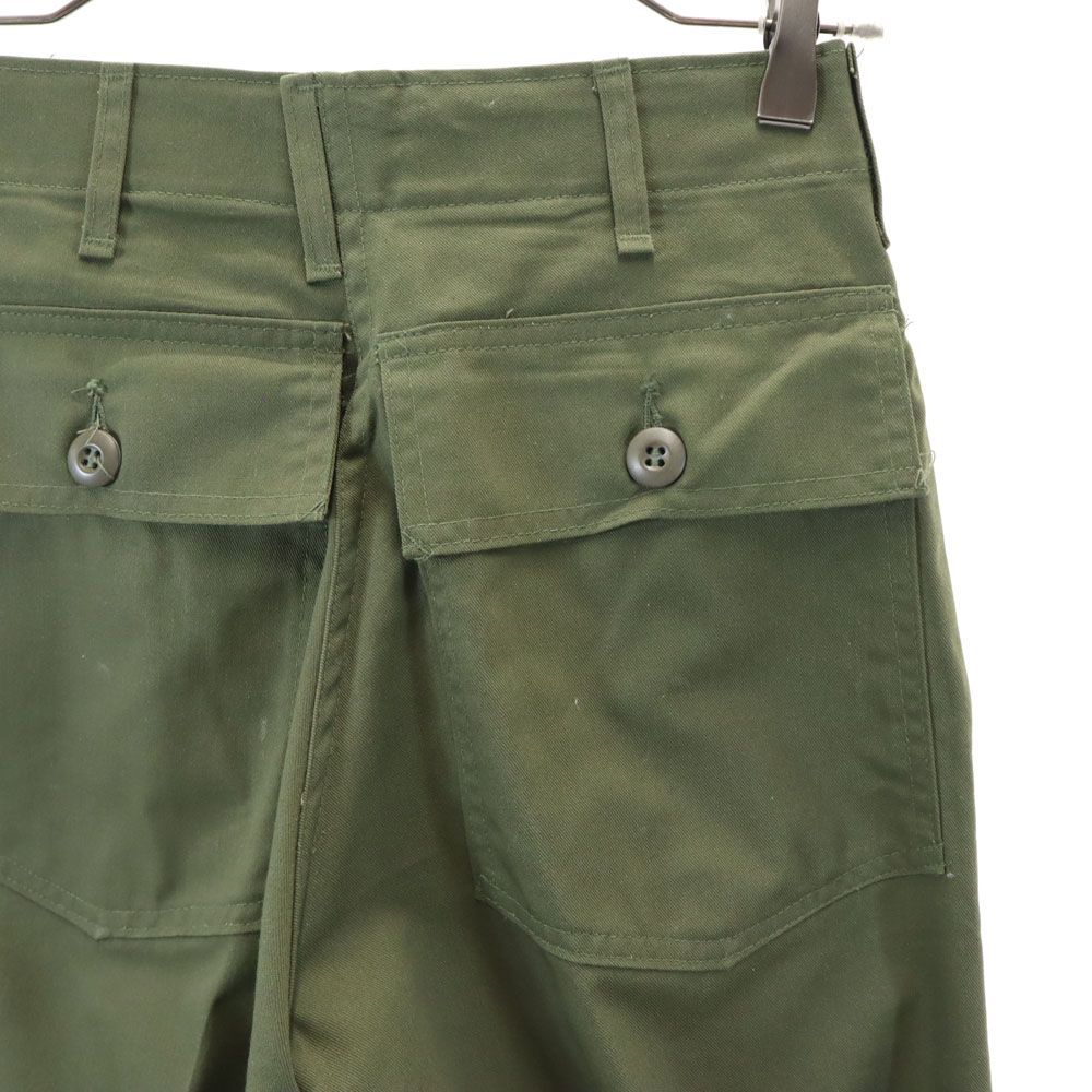 US ARMY 70s DLA Utility Center Press Military Pants W26 Khaki Men's Used