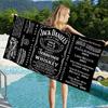 J-Jack D-Daniels Toalha de Praia de Microfibra Absorvente Secagem Rápida Macia Yoga Natação Resort Escalada Toalha