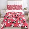 Cute Panda HD Print Polyester Bedding Set,Kids or Adults for Beds Quilt Cover Pillowcase Bedding Set,girl King Size Bedding Set