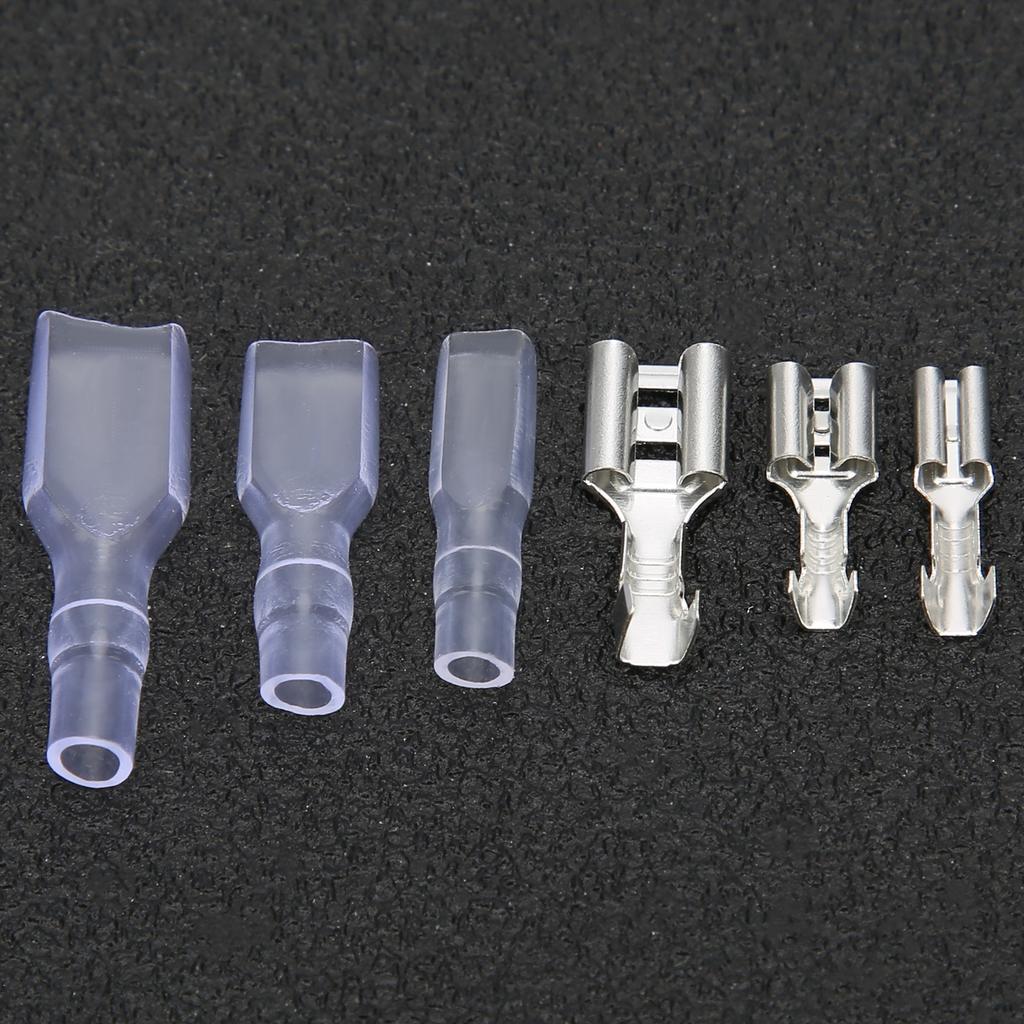 150pcs 2.8/4.8/6.3mm Insulated Crimp Terminals Electrical Wire Connectors Assortment Kit