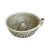 Ceramic Berry Rinse Bowl with Drainage Fruit Washer Spinner 360 Degree Rotating for Home Kitchen Cleaning Berries Vegetables