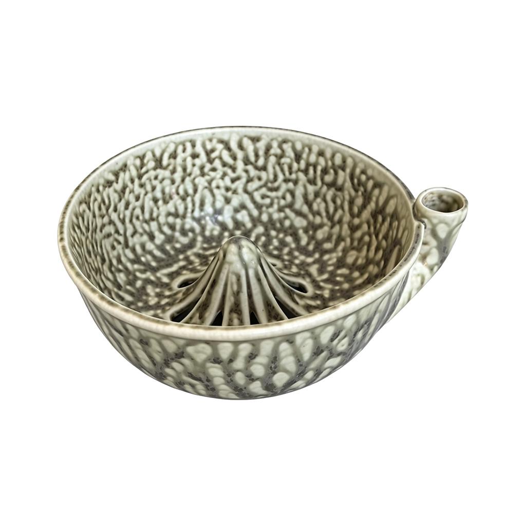 Ceramic Berry Rinse Bowl with Drainage Fruit Washer Spinner 360 Degree Rotating for Home Kitchen Cleaning Berries Vegetables