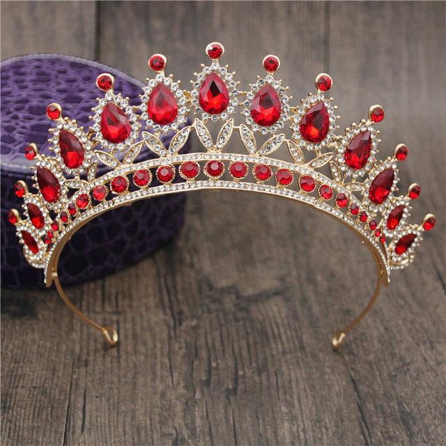 Gorgeous Rhinestone Crown Headbands Princess Tiaras and Crowns Bridal Hairband Girls Party Diadem Wedding Hair Jewelry