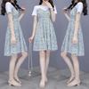 2026 Summer Floral Chiffon Petite Dress: Elegant, Youthful Two-Piece Style