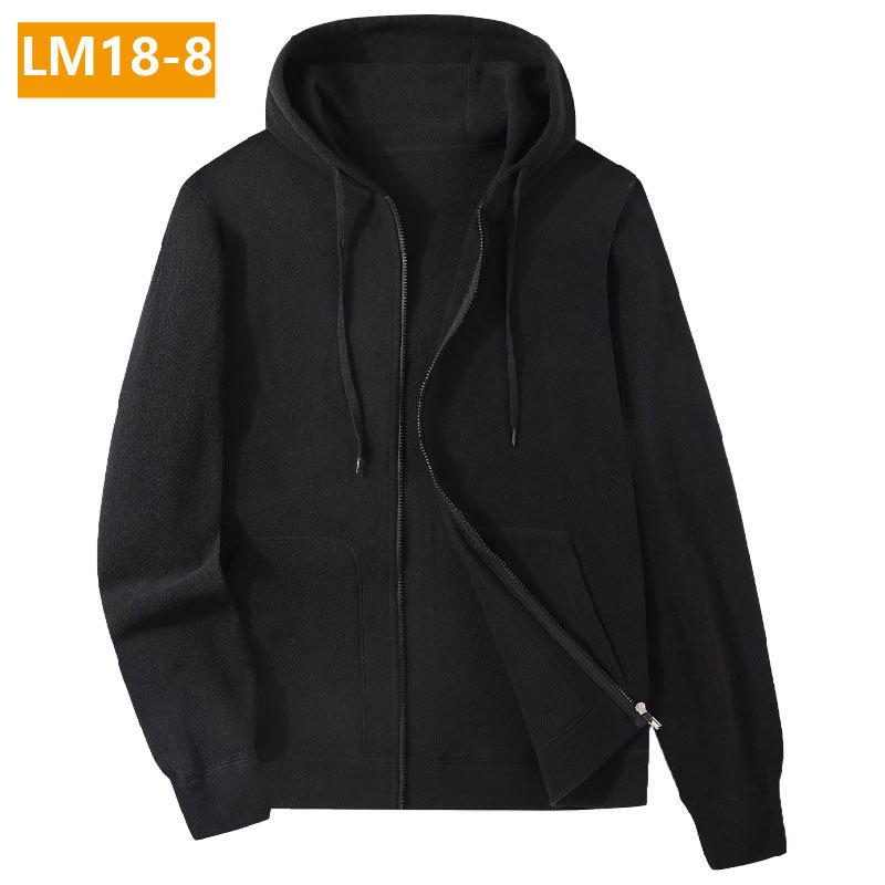 Men's Plus Size Fleece Hooded Zipper Sweatshirt with Velvet Lining